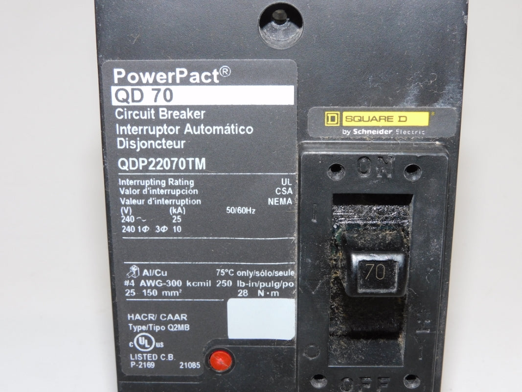 SQUARE D QDP22070TM 70A 240V NSMP