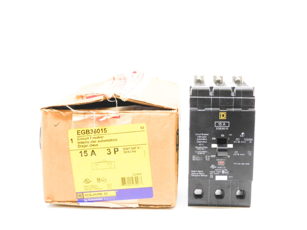 SQUARE D EGB36015 15A 600/347V NSMP