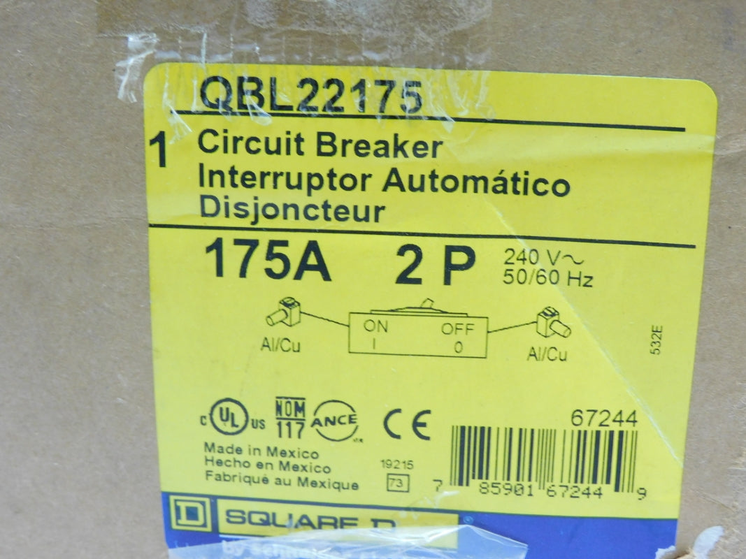 SQUARE D QBL22175 240V 175A NSMP