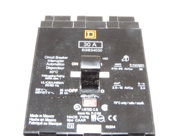 SQUARE D EGB34030 277V 30A NSMP