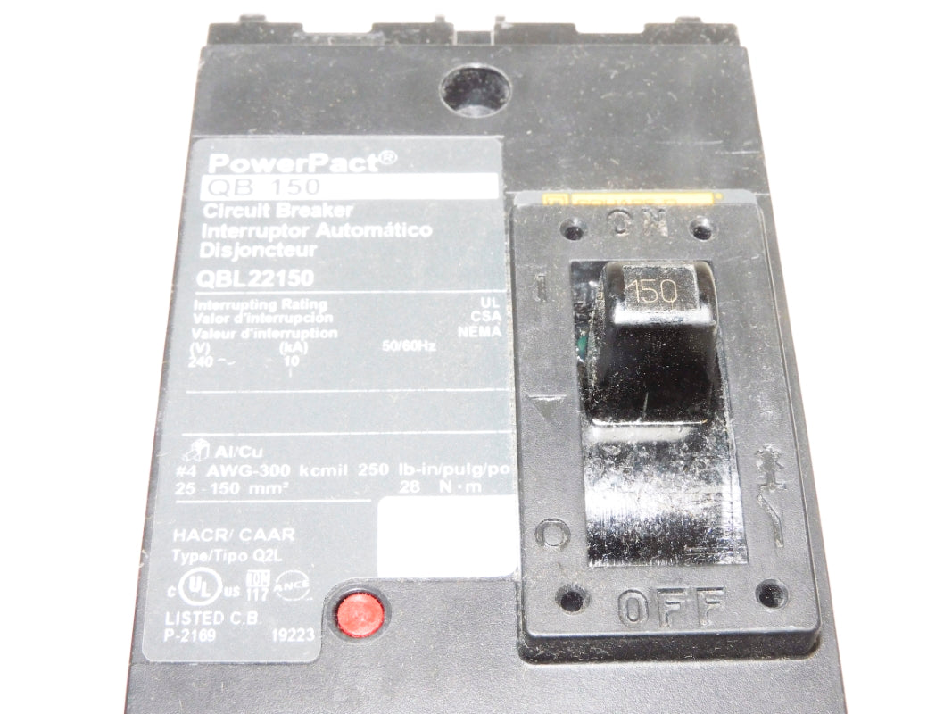 SQUARE D QBL22150 240V 150A NSMP