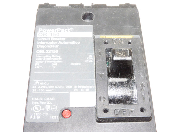 SQUARE D QBL22150 240V 150A NSMP