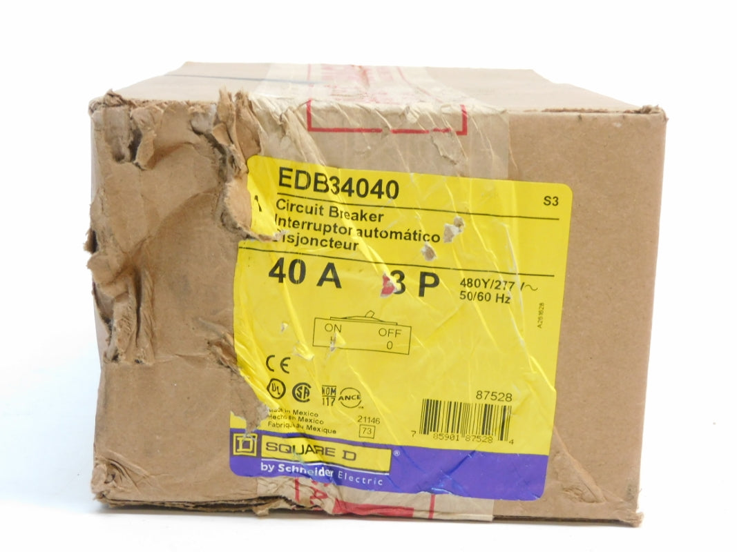 SQUARE D EDB34040 480/277V 40A NSFS