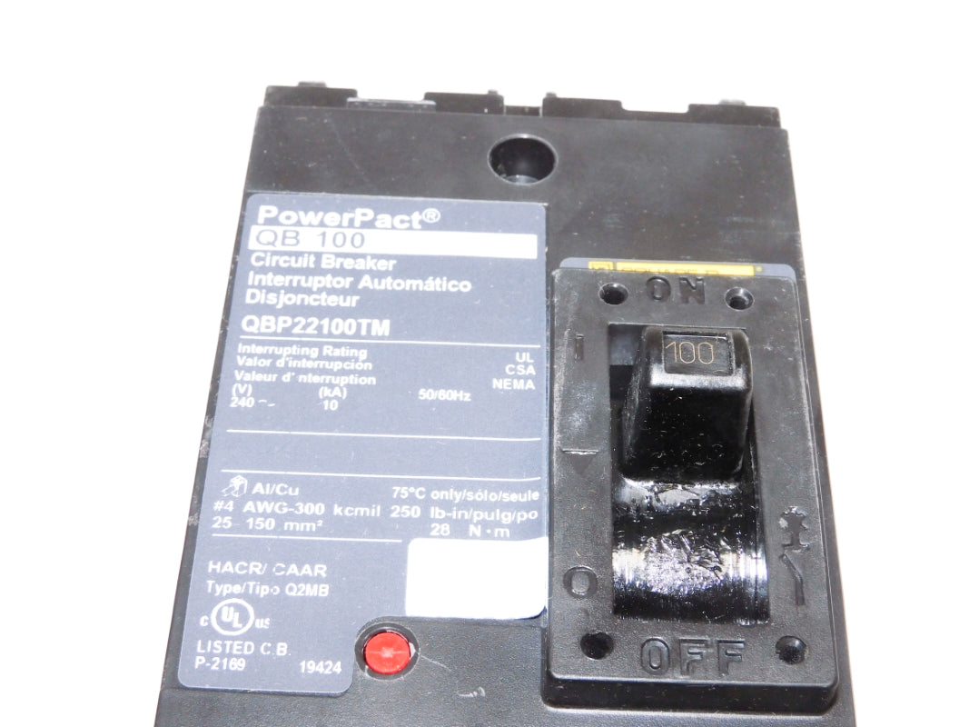 SQUARE D QBP22100TM 240V 100A NSMP