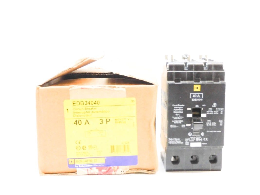 SQUARE D EDB34040 40A 480/277V (AS PICTURED) NSMP