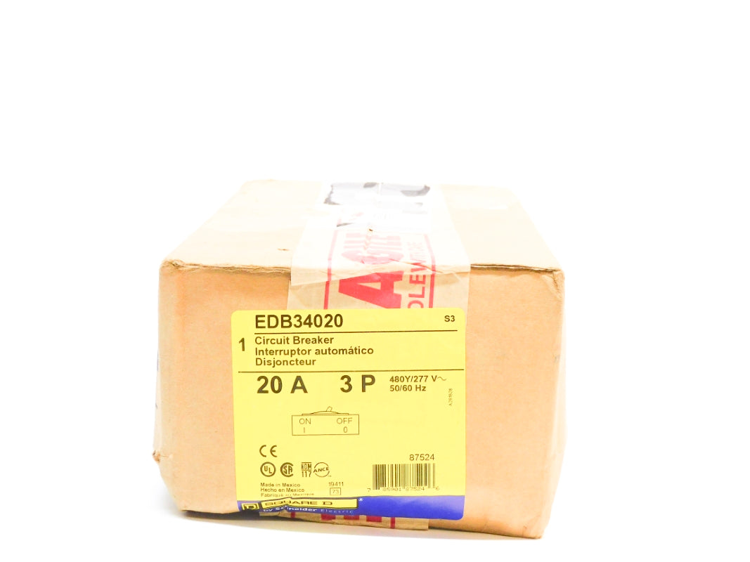 SQUARE D EDB34020 277V 20A NSFS