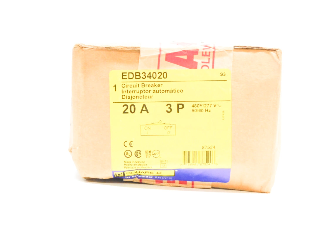 SQUARE D EDB34020 277V 20A NSFS