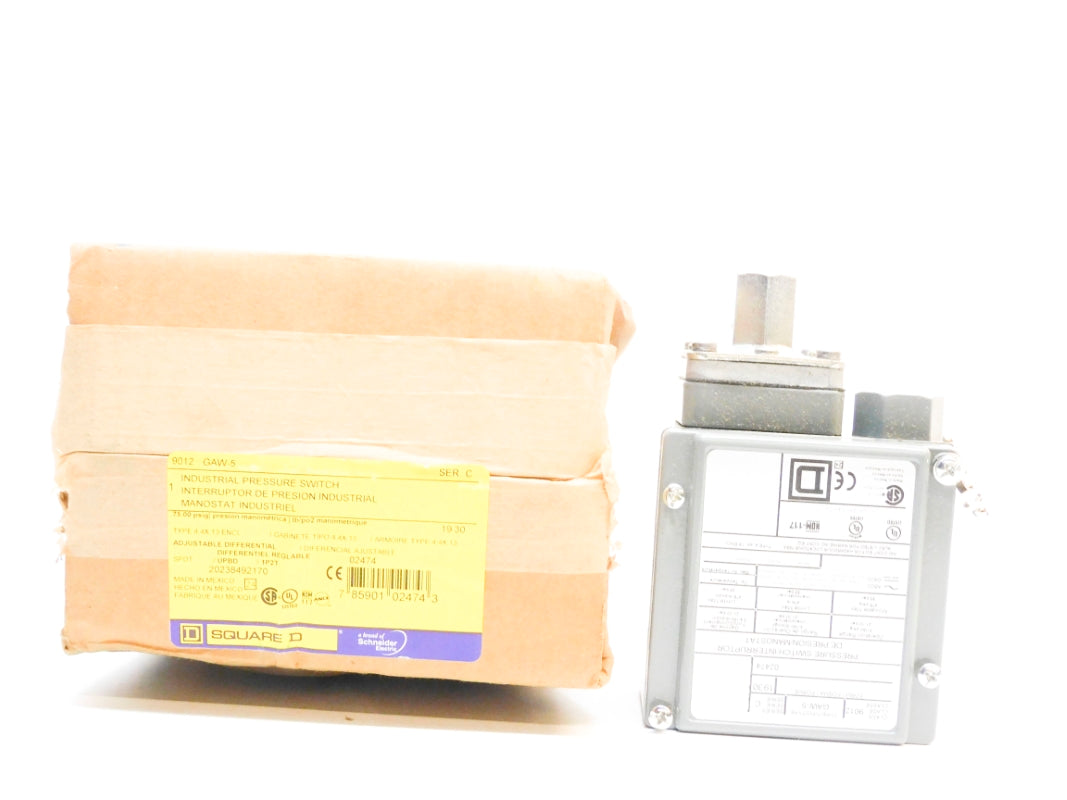 SQUARE D 9012GAW5 SER. C 75PSIG NSMP
