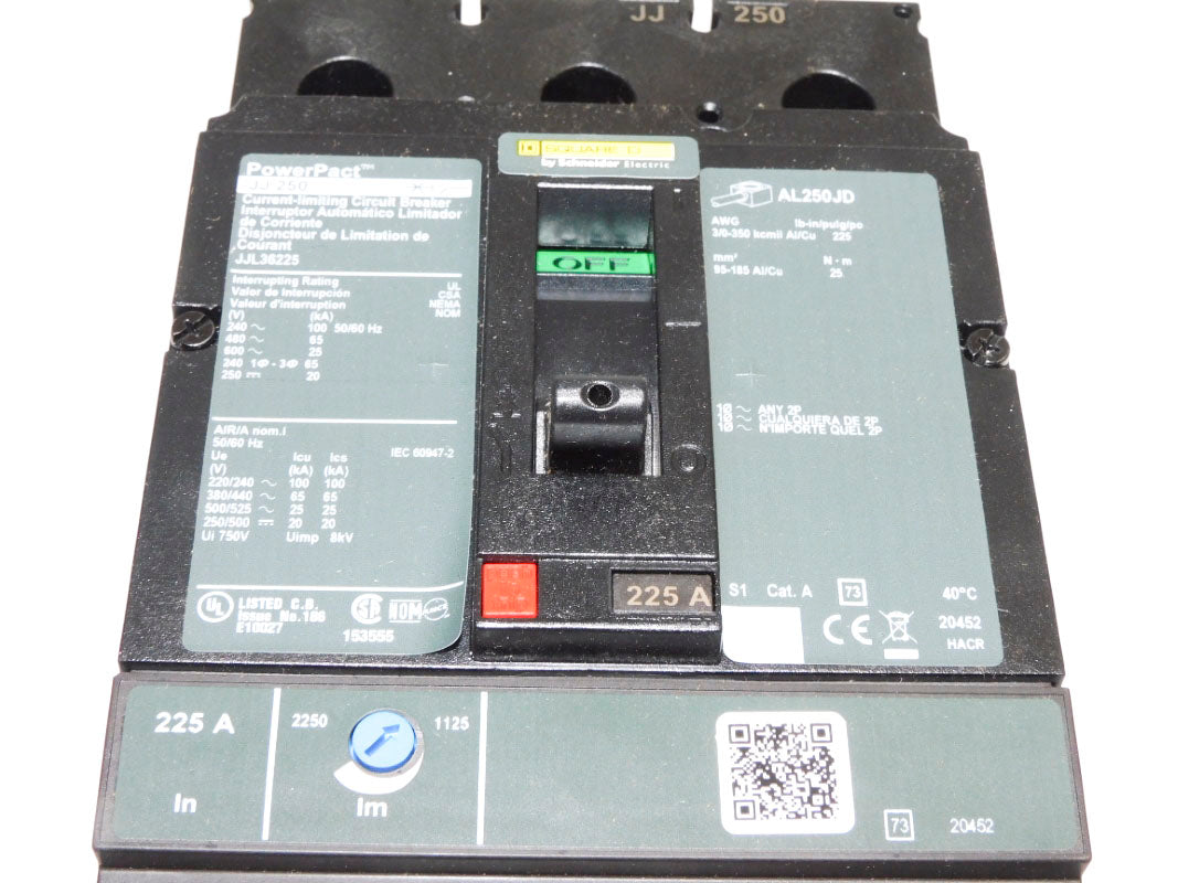 SQUARE D JJL36225 600V 225A NSMP