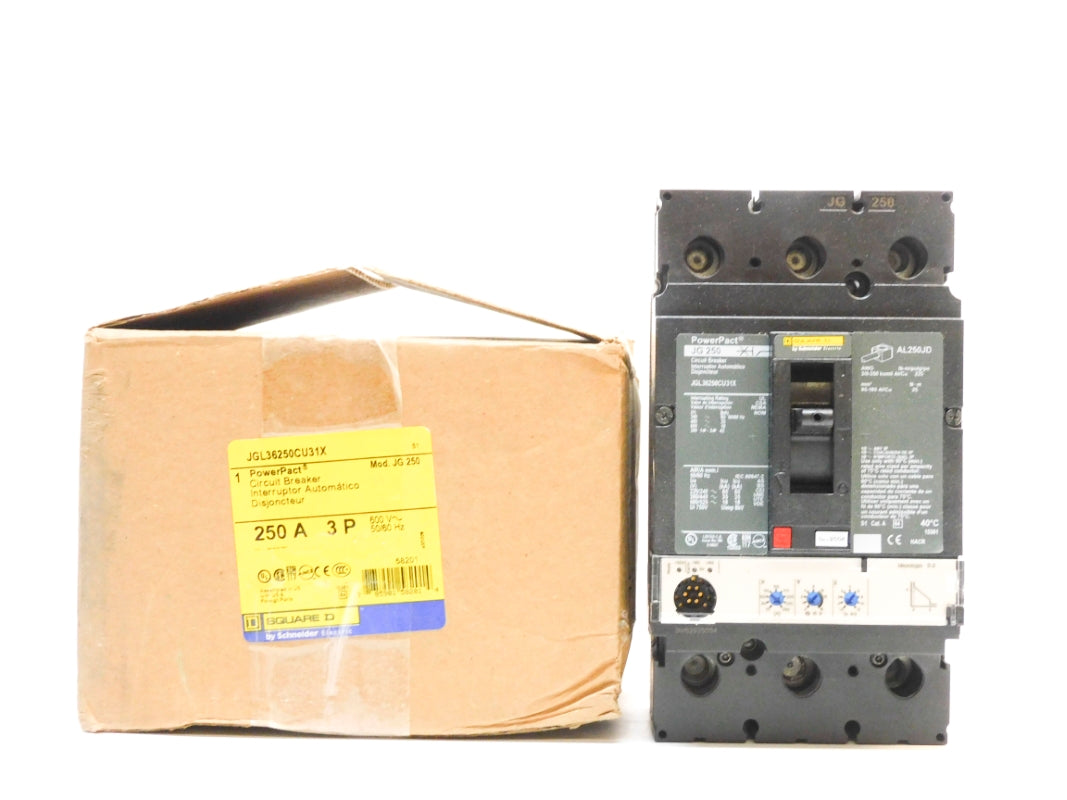 SQUARE D JGL36250CU31X 600V 250A NSMP