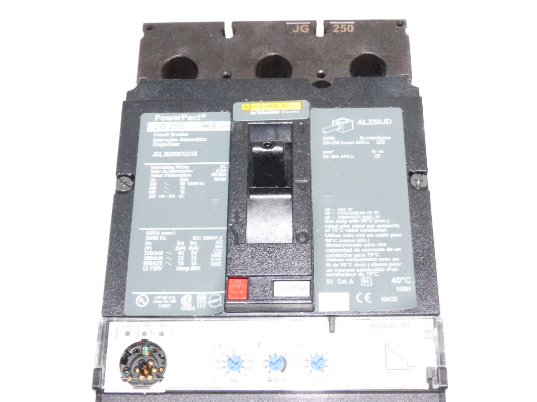 SQUARE D JGL36250CU31X 600V 250A NSMP