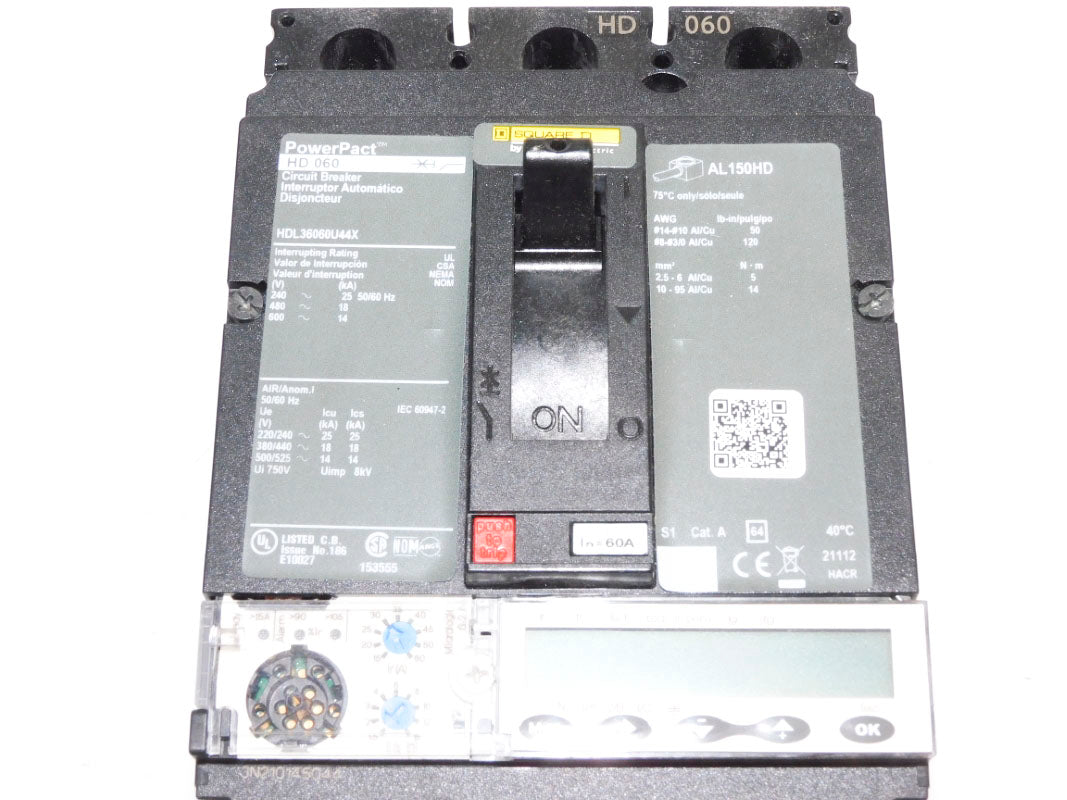 SQUARE D HDL36060U44X 60A 600V NSMP