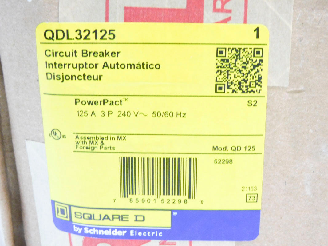 SQUARE D QDL32125 125A 240V NSFS