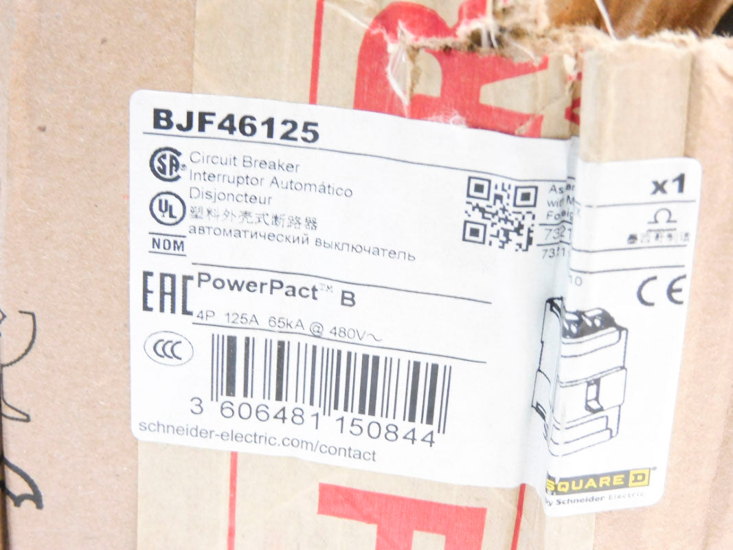 SQUARE D BJF46125 125A 480V NSMP