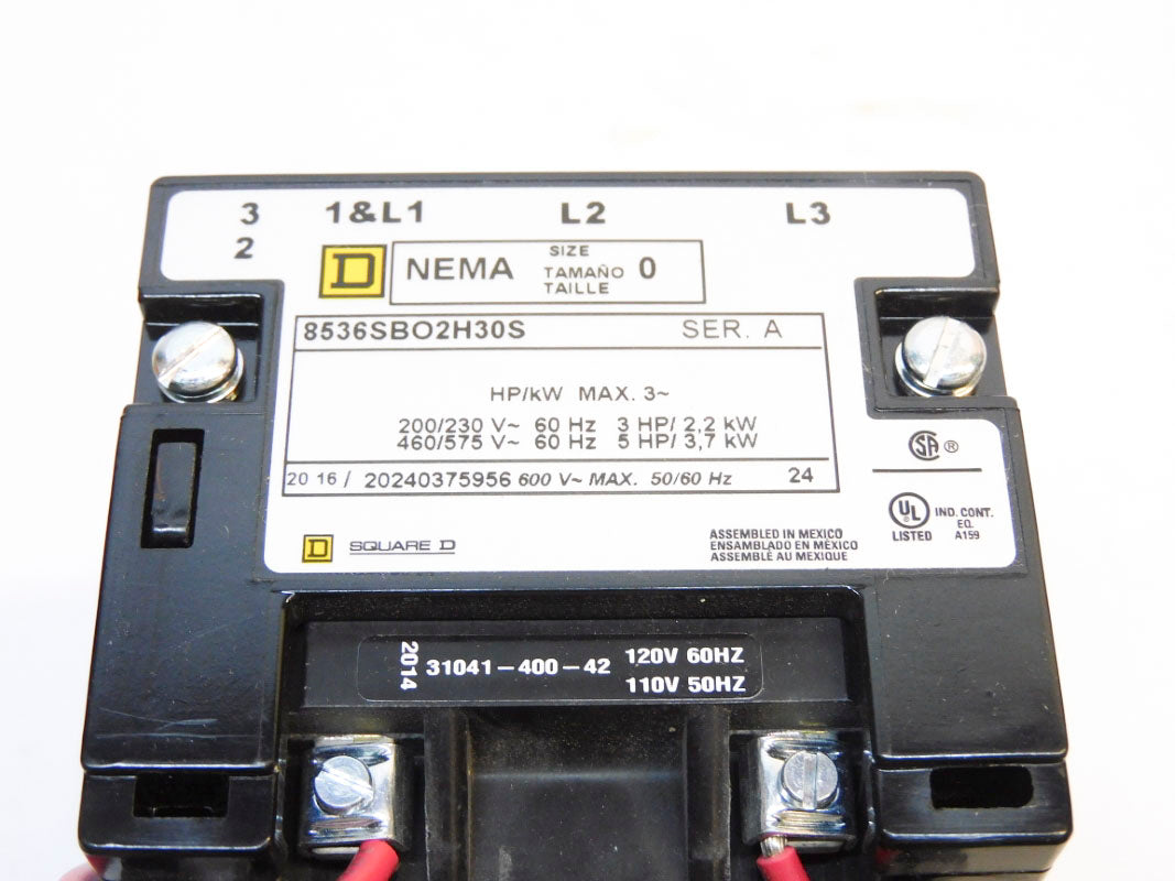 SQUARE D 8536SBO2V02H30S SER. A 110/120V 6-18A NSMP