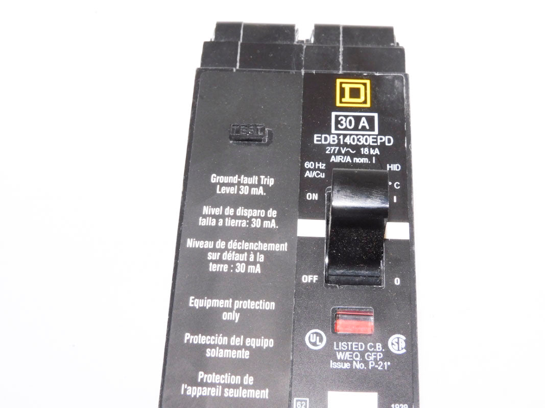 SQUARE D EDB14030EPD 30A 277V NSMP