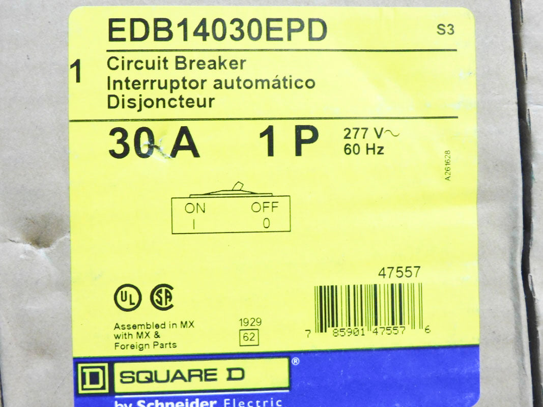 SQUARE D EDB14030EPD 30A 277V NSMP