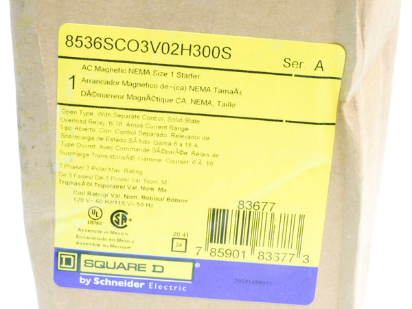 SQUARE D 8536SCO3V02H300S SER. A NSMP