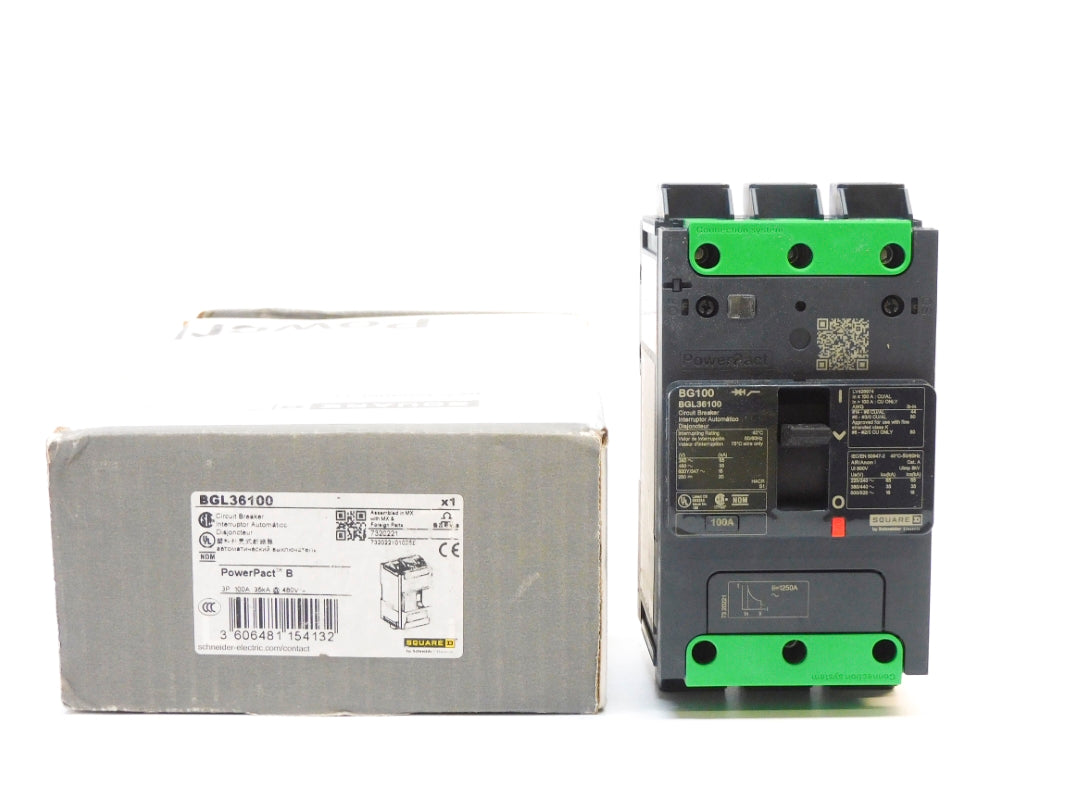 SQUARE D BGL36100 100A 480V NSMP