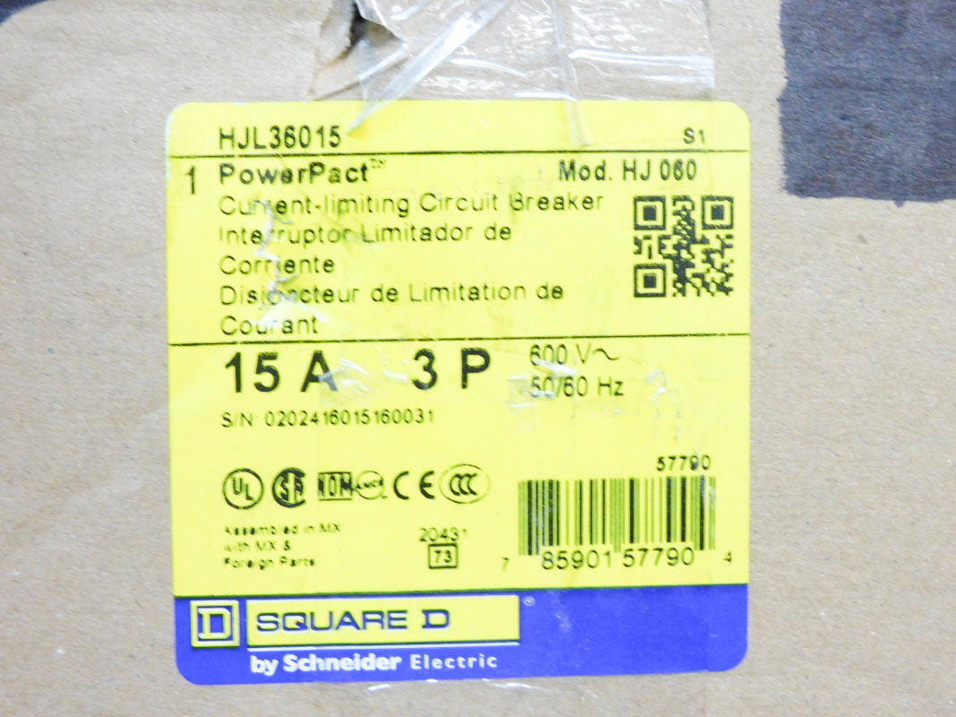SQUARE D HJL36015 600V 15A NSMP