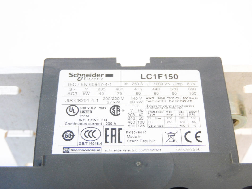 SCHNEIDER ELECTRIC LC1F150F7 110V NSMP