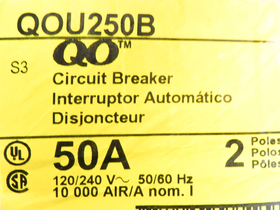 SQUARE D QOU250B 50A 120/240V NSNP
