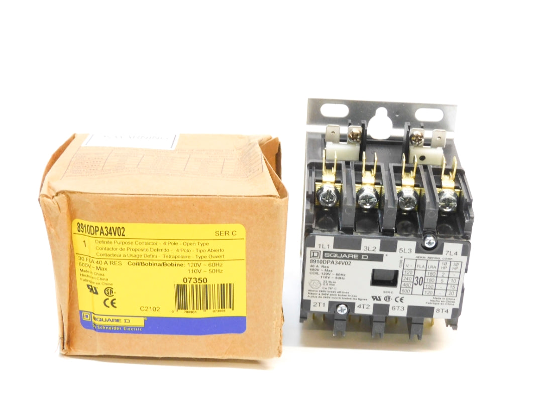 SQUARE D 8910DPA34V02 SER. C 110/120V (AS PICTURED) NSMP