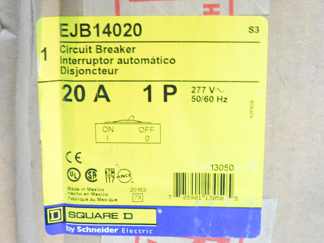 SQUARE D EJB14020 277V 20A NSFS
