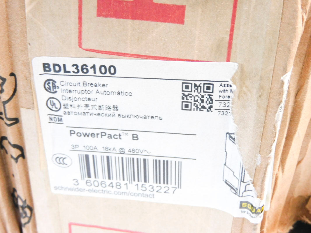 SQUARE D BDL36100 480V 100A NSMP