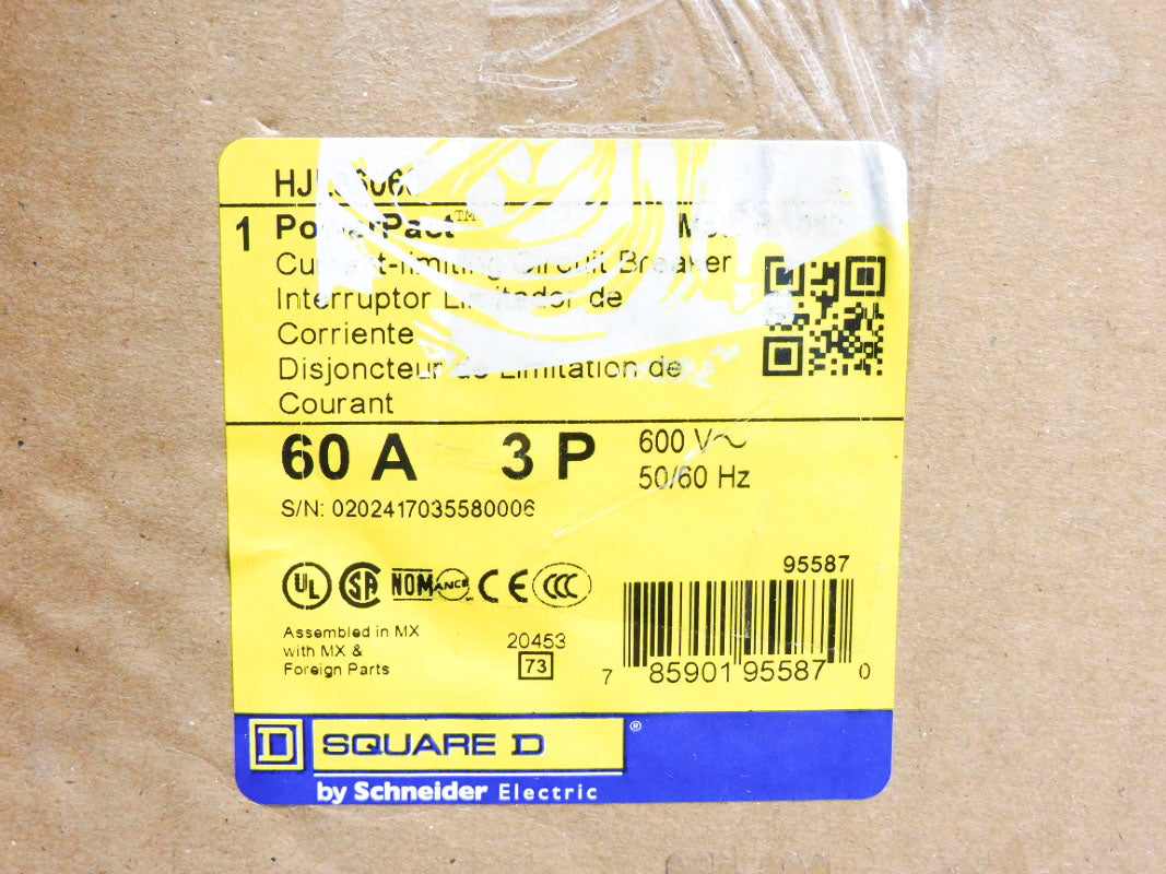SQUARE D HJL36060 600V 60A NSMP