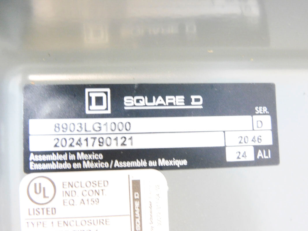 SQUARE D 8903LG1000V02 SER. D 110/120V NSMP