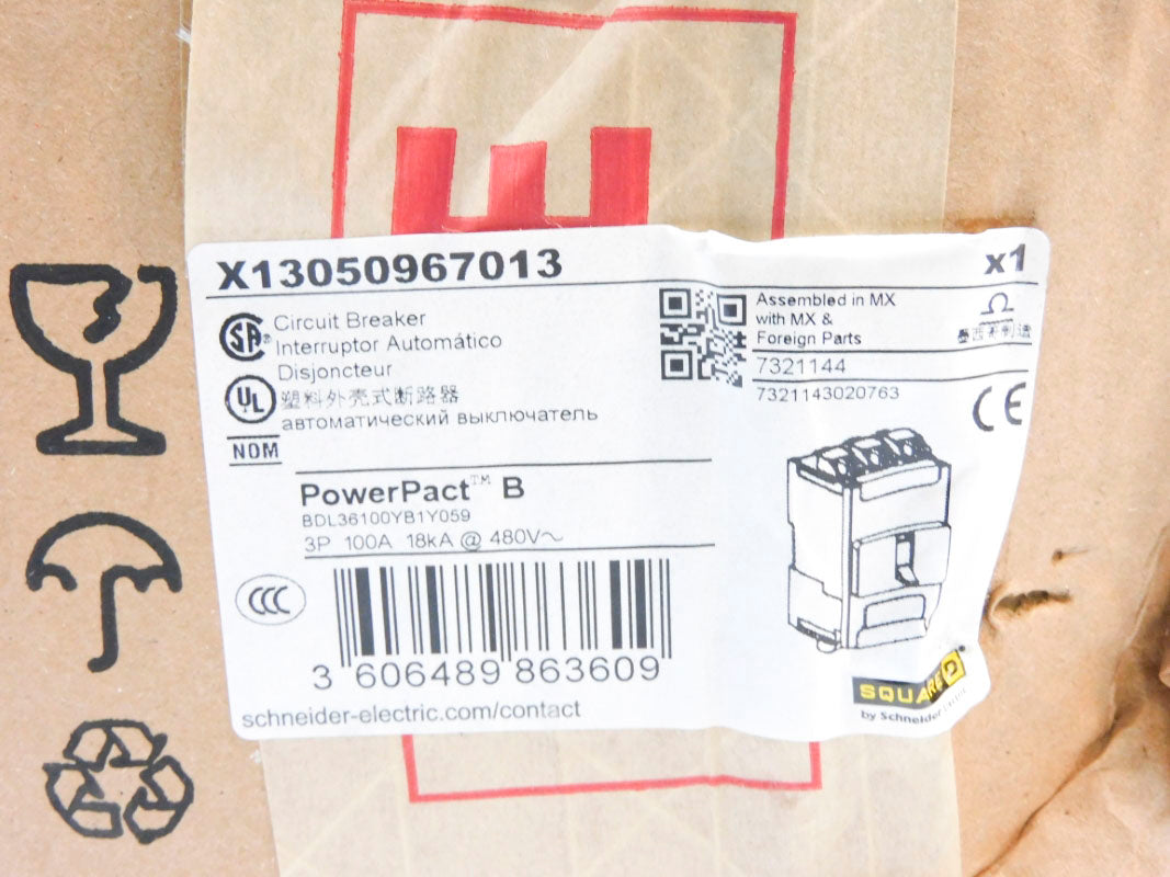 SQUARE D X13050967013 100A 480V NSFS