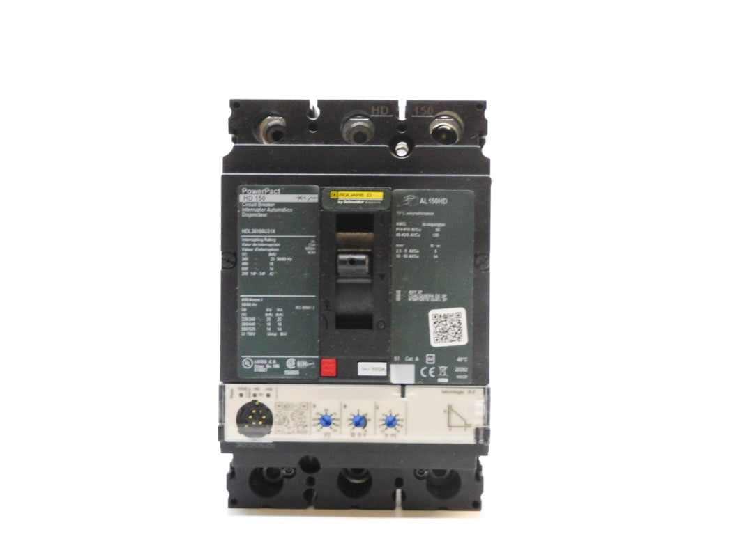 SQUARE D HDL36100U31X 100A 600V NSMP