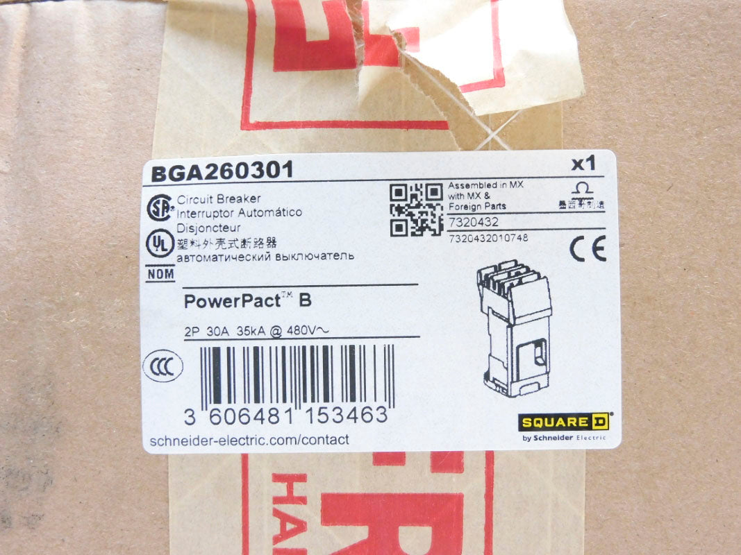 SQUARE D BGA260301 30A 480V NSFS
