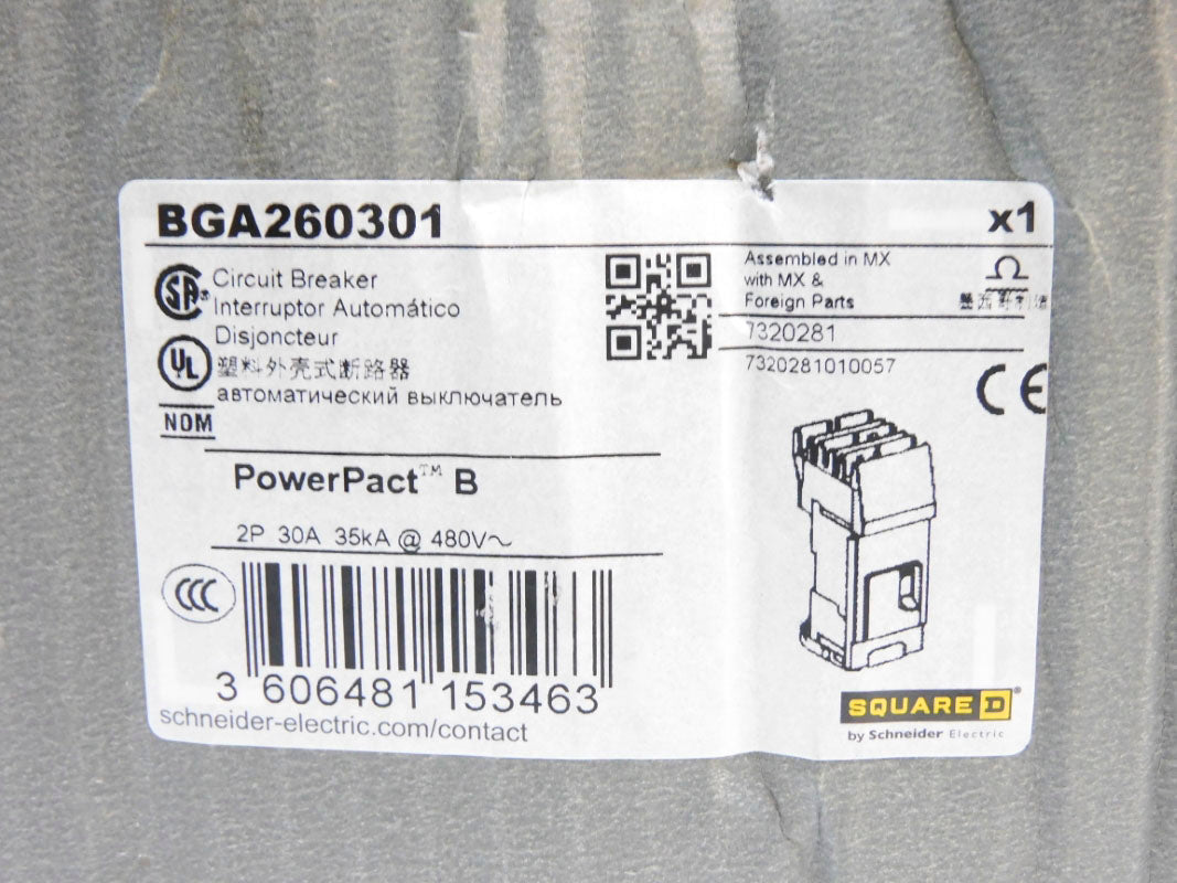 SQUARE D BGA260301 30A 480V (AS PICTURED) NSMP