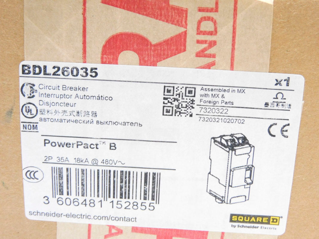 SQUARE D BDL26035 35A 480V NSMP