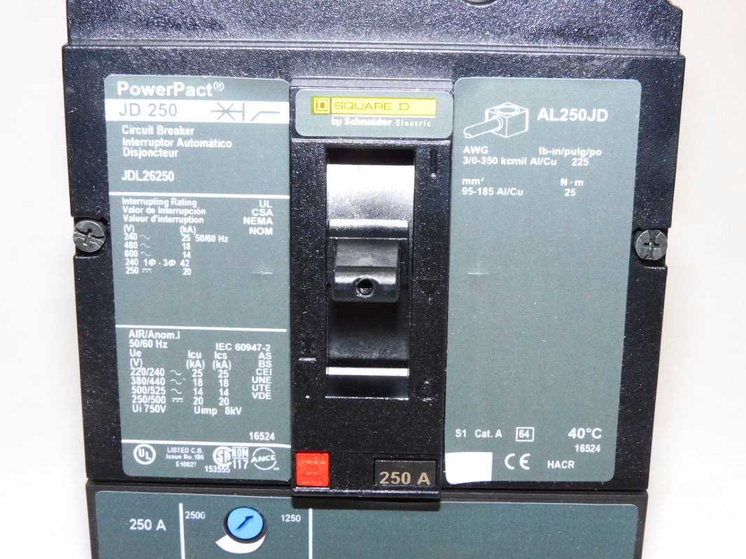 SQUARE D JDL26250 250A 600V NSMP