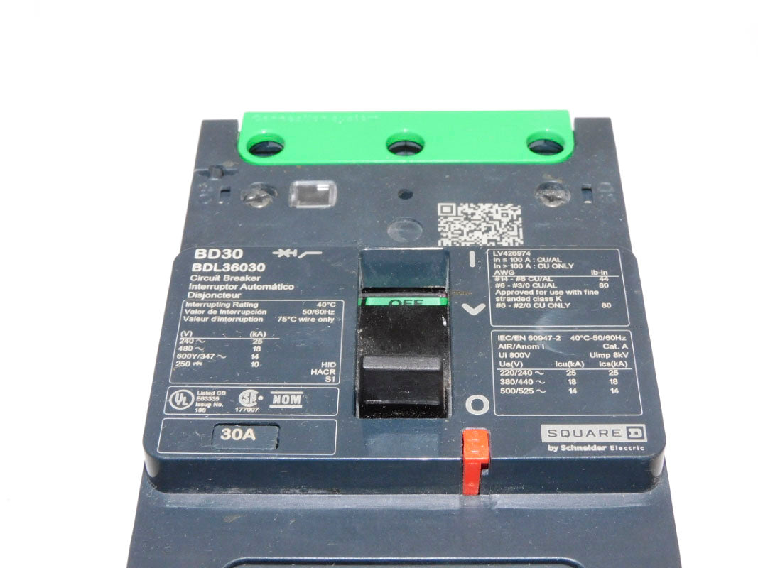 SQUARE D BDL36030 30A 480V (AS PICTURED) NSMP