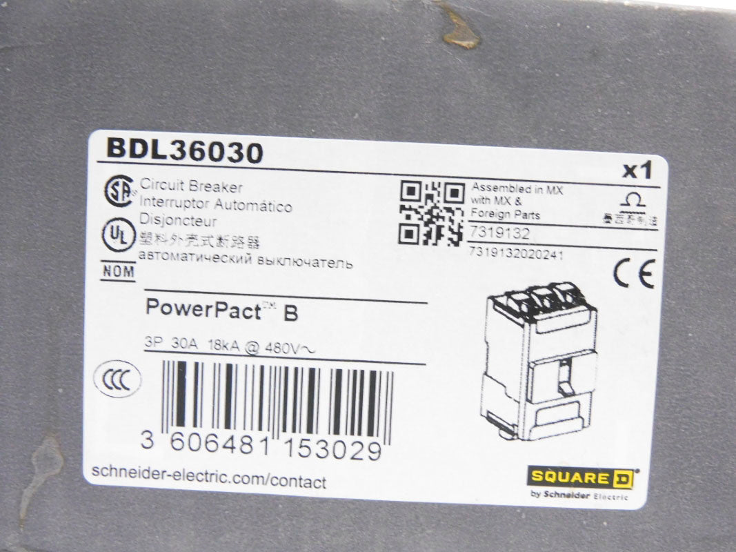 SQUARE D BDL36030 30A 480V (AS PICTURED) NSMP