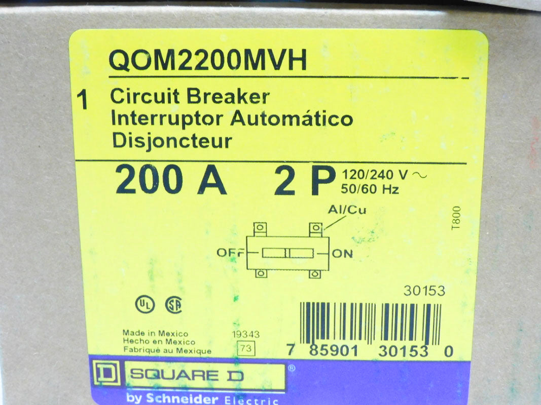 SQUARE D QOM2200MVH 200A 120/240V NUPI