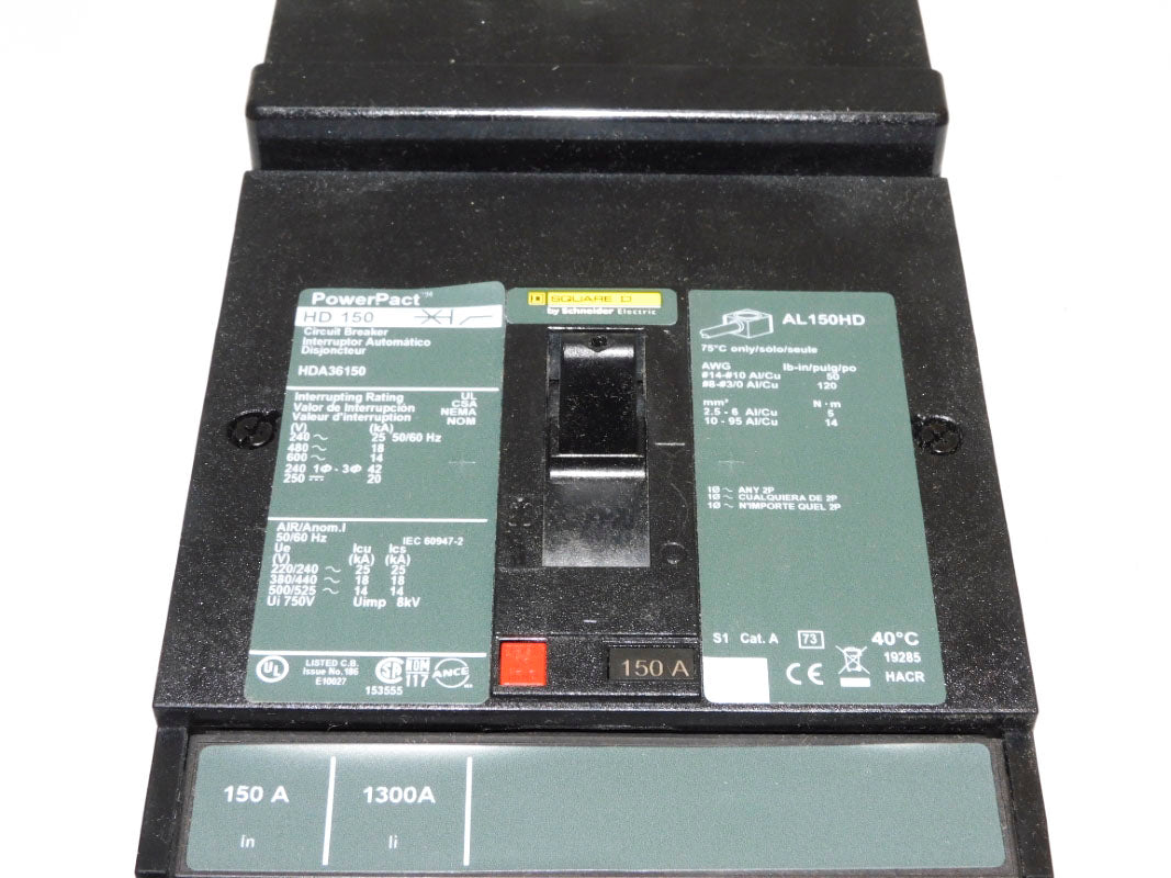 SQUARE D HDA36150 SER. 1 600V 150A NSMP