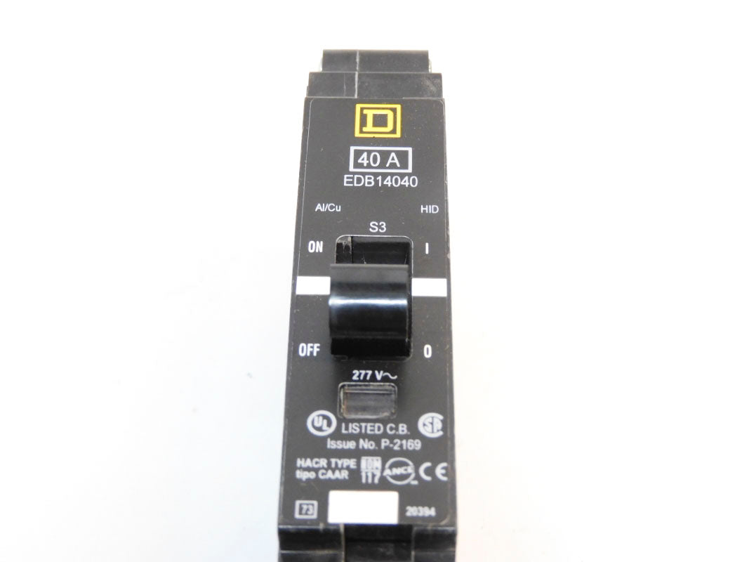 SQUARE D EDB14040 277V 40A NSMP