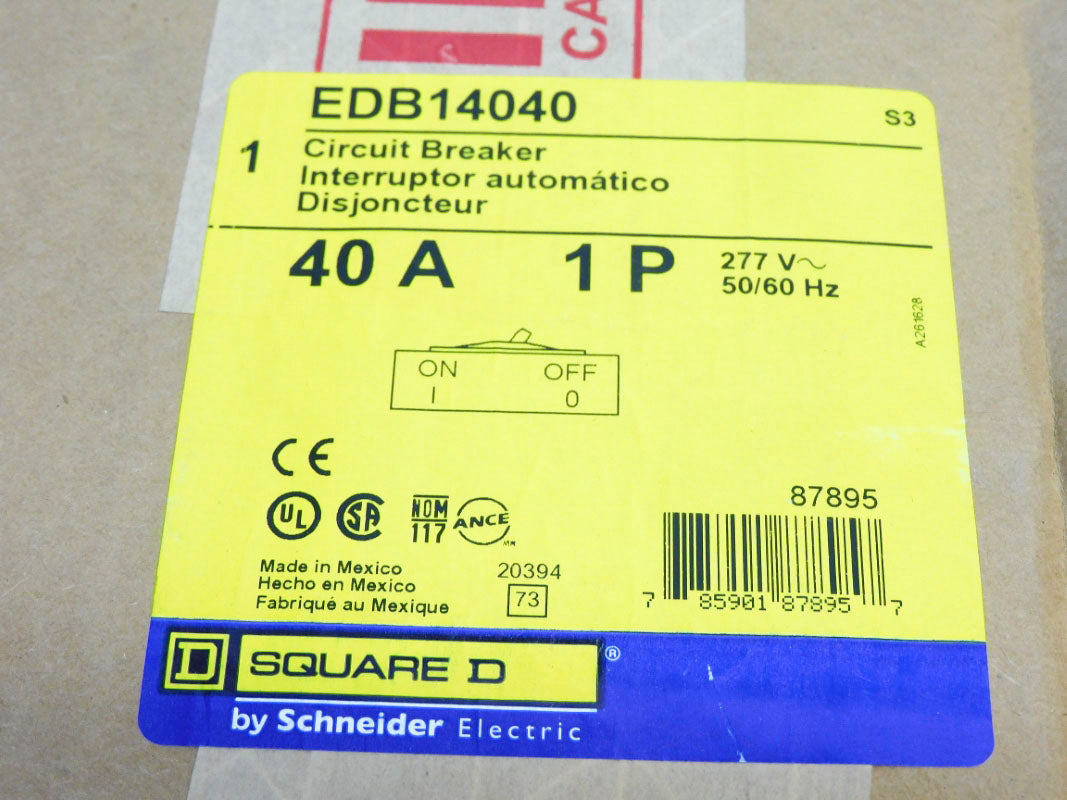 SQUARE D EDB14040 277V 40A NSMP