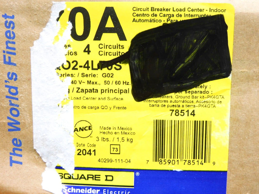 SQUARE D QO24L70S SER. G02 NSMP