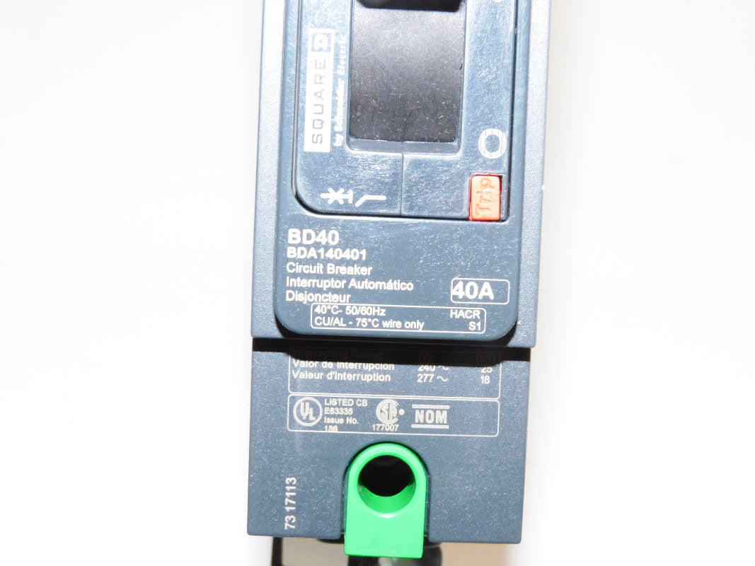 SQUARE D BDA140401 277V 40A NSMP