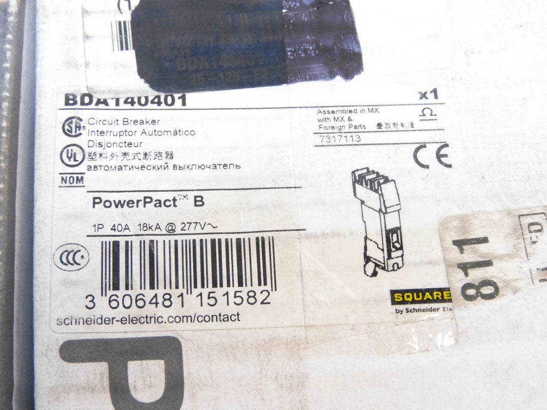 SQUARE D BDA140401 277V 40A NSMP