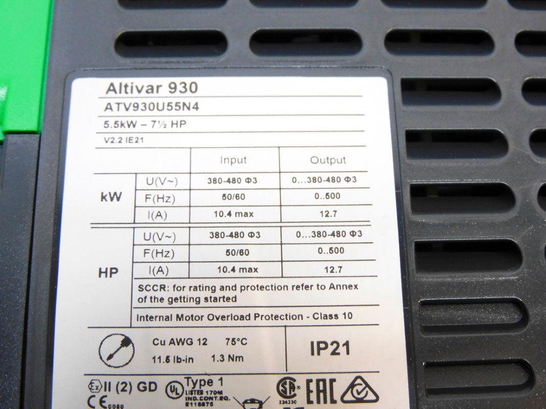 SCHNEIDER ELECTRIC ATV930U55N4 380-480V 12.7A NSMP
