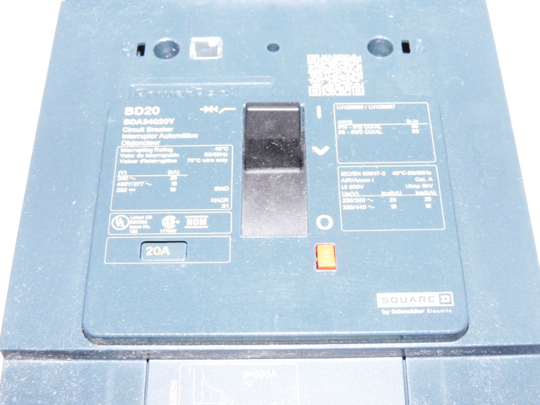 SQUARE D BDA34020Y 20A 480/277V NSMP