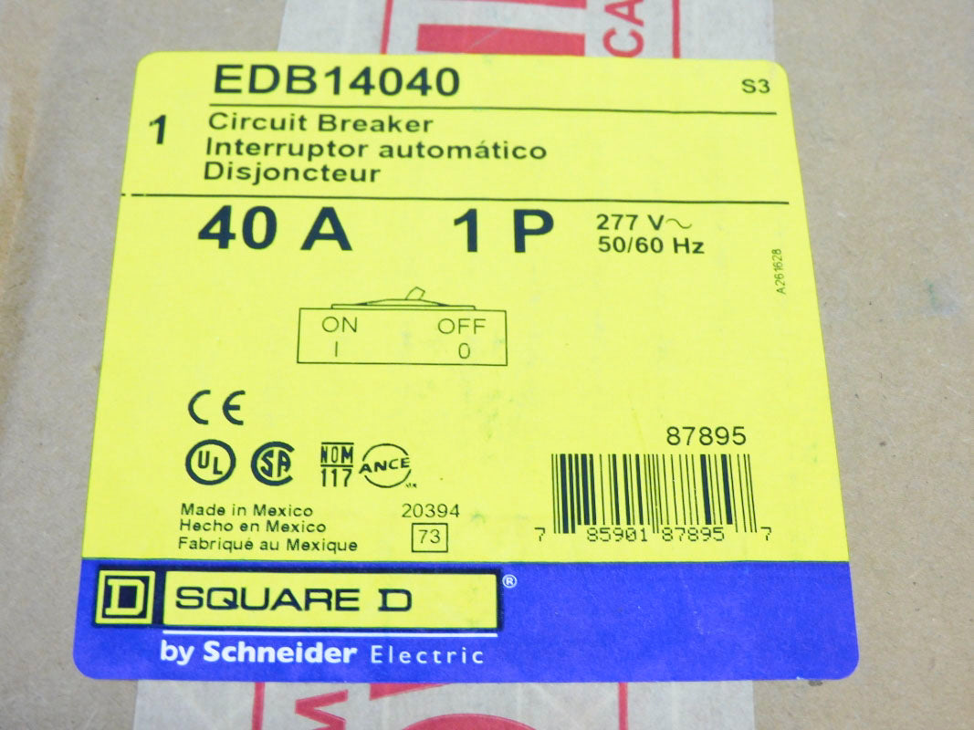 SQUARE D EDB14040 40A 277V NSFS
