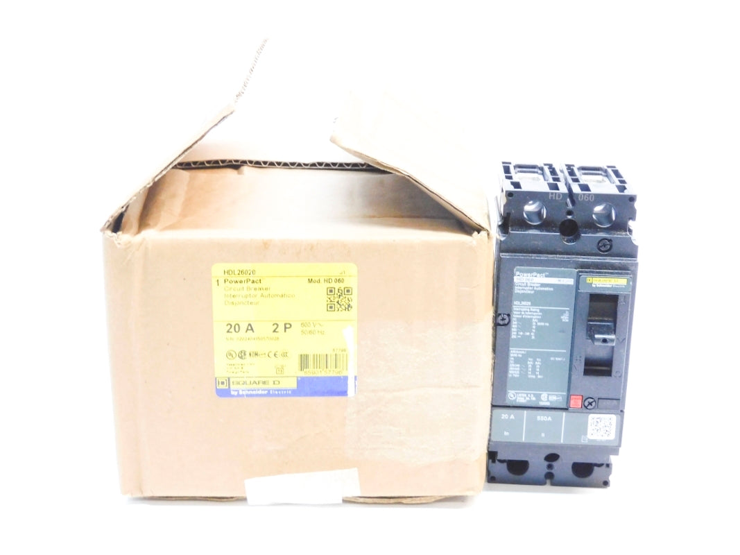 SQUARE D HDL26020 20A 600V NSMP